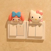 Resim Sevimli Kedi Switch Duvar Çıkartmaları - Ev, Yurt, Buzdolabı için Sevimli 3D Çıkartma - Kendinden Yapışkanlı, Yeniden Kullanılabilir Karikatür Temalı Dekor - Arkadaşlar için Mükemmel Hediye, Dekoratif Çıkartmalar | Canlı Tasarım | Dayanıklı Plastik, Sevimli Oda Dekoru 