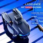Resim Piha S135 Pro Gps Drone 2k Hd 5g Wı-Fı Lazer Engelden Kaçınma Çift Kameralı Beni Takip Et Modu 