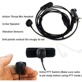 Resim Axe Tools Yamaç Paraşütü Airsoft Gizli Servis Ajan Tipi Şeffaf Akustik Telsiz Mikrofon Kulaklık Seti 