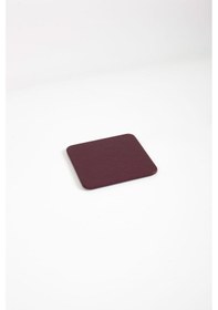 Resim Turgut Office Deri Bardak Altlığı Bordo 1 Adet Bordo 