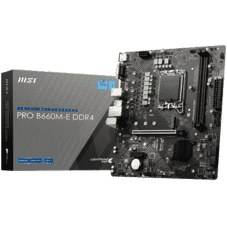 Resim MSI PRO B660M-E DDR4 DDR4 3200 MHz DPx1 HDMIx1 USB3.2 mATX Anakart MSI PRO B660M-E DDR4 DDR4 3200 MHz DPx1 HDMIx1 USB3.2 mATX Anakart