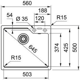 Resim Franke Urban UBG 610-56 Fragranite Stone Grey Eviye 
