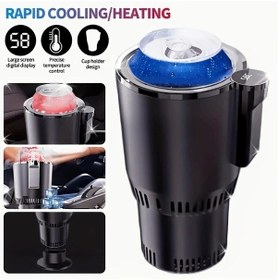 Resim Xuweiwei Tek Tuşla Hızlı Sıcak Soğuk Su Akıllı Sıcaklık Göstergeli Taşınabilir Araç Isıtıcı Siyah 