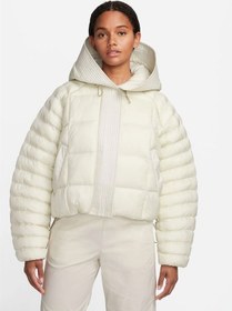 Resim Nike Sportswear Therma-fit Primaloft Thermoplume Swoosh Puffer Full-zip Kadın Mont Ndd Sport Beyaz 