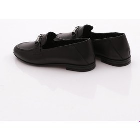 Resim Dgn 506 Kadin Loafer Ayakkabi Siyah Napa 