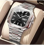 Resim Fochsia Poedagar Erkek Şık Ve Çok Yönlü Kuvars Saat 672 Gümüş Siyah Suya Dayanıklı Diğer 