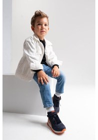 Resim Mnpc Erkek Çocuk Lacivert Hakiki Deri Suya Dayanıklı Günlük Bot 25k4b11062324 Lacivert 