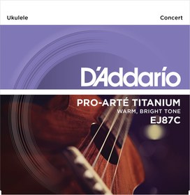 Resim D'Addario EJ87C Concert Ukulele Teli 