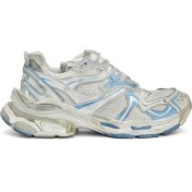 Resim Graffiti Runner Beyaz Mavi Kadın Sneaker 