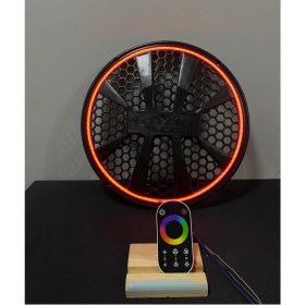 Resim 30 cm Dokunmatik Kumandalı Neon Işıklı Bas ve Midrange Hoparlör Kapağı 1 Adet 