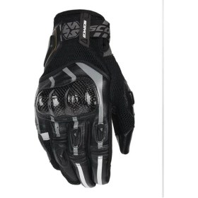 Resim Ebakbak Motosiklet Eldiveni Karbon Fiber Koruma Deri Microfiber Kumaş Motor Eldiven 