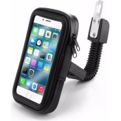 Resim Microcase Universal Su Geçirmez Bisiklet Motosiklet Telefon Tutucu Fermuarlı Çanta Xl Siyah - AL2927 