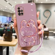 Resim Sevimli Karikatür Makyaj Aynası Tutucu Kılıfı SamSung Galaxy A71/A70, A54/A53/A52/A51/A50, A32/A31, A22/A21s/A20 için - Düşmeye Karşı Koruma, Darbeye Dayanıklı, Elektro Kaplama Yumuşak Kabuk ve Boyun Askısı - 2024 Yeni Cep Telefonu Aksesuarı 