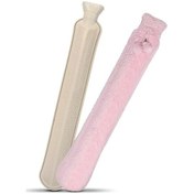 Resim Pl Süper Yumuşak Peluş Kılıflı 2l Uzun Sıcak Su Torbası, Yatak, Çocuklar Ve Yetişkinler İçin Sıcak Su Torbası, Boyun Ve Omuzlar İçin Sıcak Su Torbası Diğer 