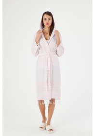 Resim Mulberry Katya Peştemal Bornoz Banyo Ve Plaj Elbisesi Pembe 