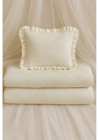 Resim Bebek Nevresim Takımı - 100 x 150 Ekru 