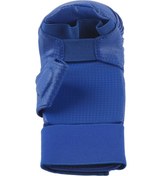 Resim Mufunye M Beden Mavi Karate Eldiveni - Eva Sponge Koruma, Esnek Tutamak, Geniş Bilek Kemerli Antrenman Ve Yarışma Eldiveni Mavi 