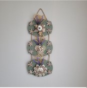 Resim Âric El Yapımı Doğal Deniz Kabuklu Üçlü Pano 