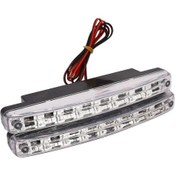 Resim 2 Adet Yüksek Kaliteli Süper Beyaz 8 Led Gündüz Farları 2v Dc Far Evrensel Park Lambası S 