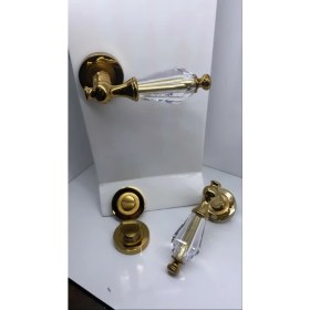 Resim Dreamax Topkapı Kristal Albrifin Rozetli Wc Kapı Kolu 