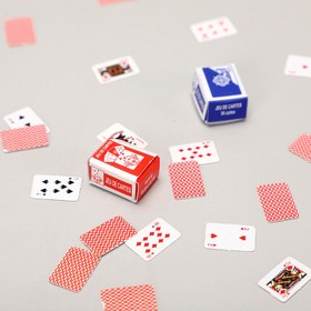 Resim 54 Parça Mini Yaratıcı Poker Kart Model Seti, Dekoratif Seyahat Oyunu, Yenilikçi Parti Oyunları ve Hediyeler için Küçük Poker Destesi, Poker Aksesuarları, El Yapımı, Yenilikçi Parti Oyunları 
