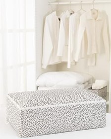 Resim 2'li Set Gri Yaprak Mega Boy Baza Yatak Altı Dolap İçi Yastık Yorgan Kıyafet Kazak Elbise Hurcu 