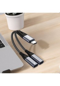 Resim Go Des Gd-uc163 Type-c 2in1 Şarj Ve Ses Kablosu Siyah 