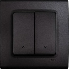 Resim Viko Linnera Life Gece Siyahı Jaluzi Kumanda Anahtarı Çerçevesiz - 90444016 