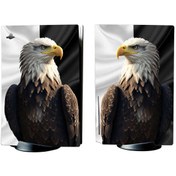 Resim Kt Grup Kara Kartal Playstation 5 Standart Kasa Disk Versiyon Sticker Kaplama Seti 