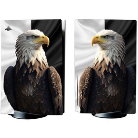 Resim Kt Grup Kara Kartal Playstation 5 Standart Kasa Disk Versiyon Sticker Kaplama Seti 