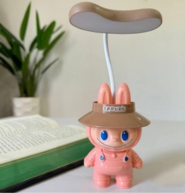 Resim Sensoria Labubu Tasarımlı Masa Lambası Çocuk Odası Gece Lambası Labubu Çalışma Lambası Usb Şarjlı 