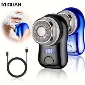 Resim Geliştirilmiş Mini Elektrikli Tıraş Makinesi - Şarj Edilebilir, Taşınabilir, Akıllı Dış Mekan Tıraşı, Kolay Kullanım, Evler, Arabalar ve Seyahat İçin Mükemmel Hediye! 