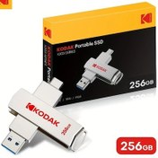 Resim Challenger Kodak Taşınabilir Ssd 256gb Type C Otg Harici Disk 450mbs Usb Flaş Hafıza Ps5 Dizüstü Masaüstü 