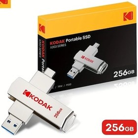 Resim Challenger Kodak Taşınabilir Ssd 256gb Type C Otg Harici Disk 450mbs Usb Flaş Hafıza Ps5 Dizüstü Masaüstü 