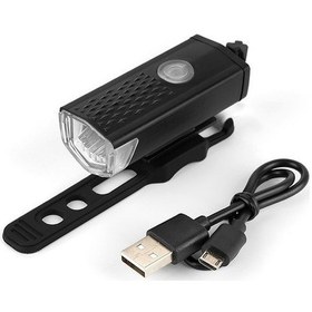 Resim Şarjlı Bisiklet Işığı Ön Siyah 