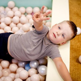 Resim Yumuşak Top Havuzu - Ball Play Heaven - açık pastel 130 cm 