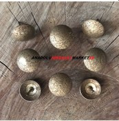 Resim Çelik 22 MM Mat Antik Sarı Kabara Raptiye Koltuk Çivisi 30Adet 