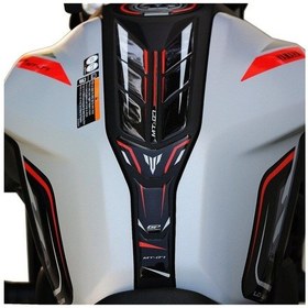 Resim GP Kompozit Yamaha MT-07 2018-2020 Uyumlu Tank Pad Seti Siyah 