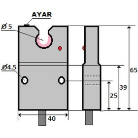 Resim Mefa İpz-y5ya-pk ,kübik/5mm Pnp-nc Ayarlı 3-kablo İplik Sensör 
