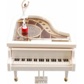 Resim Piyano Dans Eden Balerin Müzik Kutusu 