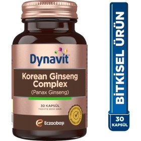 Resim Dynavit Korean Ginseng & L-Carnitine Guarana 30 Kapsül ve 30 Tablet Erkeklere Özel Paket Türkiye Menşeli 