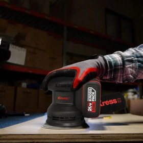 Resim Kress KUD20.9 20VOLT 125MM Kömürsüz Profesyonel Devir Ayarlı Eksantrik Zımpara (Akü Dahil Değildir) 