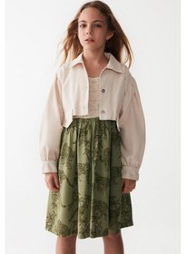 Resim Nk Kids Kız Ceket 24ynk36704 Krem 