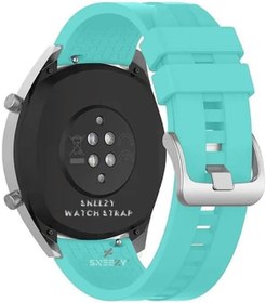 Resim Huawei Watch GT Runner-Sport 46mm- GT2 E 22mm İle Uyumlu NovaGT Supreme Silikon Kordon Turkuaz 