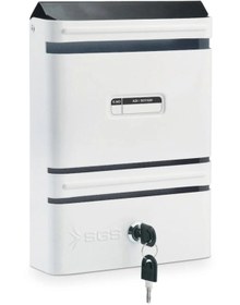 Resim BİTERSE Metal Posta Kutusu Çift Anahtarlı İsimlikli Posta Kutusu 