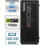 Resim Lenovo Ws P3 Ultra Sff I7-13700K 128GB Ddr5 512GB SSD Nvidia 8gb T1000 Windows 11 Pro 30HA000QTX12 