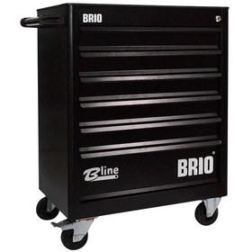 Resim Brio Hareketli Takım Dolabı 6 Çekmece Siyah Boş 