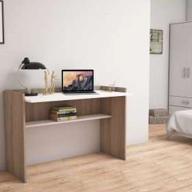 Resim Bimossa S6020 Nazende Çalışma Masası Ceviz Beyaz 