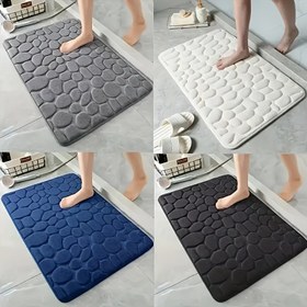 Resim Ultra-Soft Coral Fleece Banyo Matı, PVC Destek, Makine Yıkanabilir, 650G/Sqm Kalın Coral Fleece, Düşük Yığın, Dikdörtgen, Banyo Girişi için Uygun. 