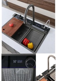 Resim Staxx Power Mıa Paslanmaz Çelik Dijital Piyano Tuşlu Teknolojik Eviye 